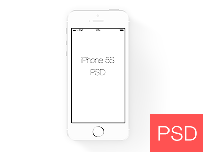Simple White Iphone 5s Frame