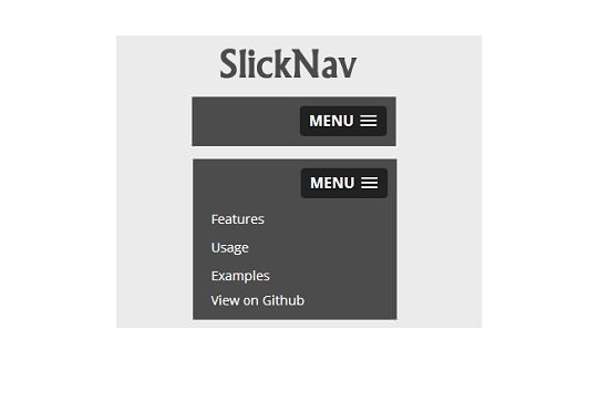 SlickNav Responsive Mobile Menu Plugin for jQuery