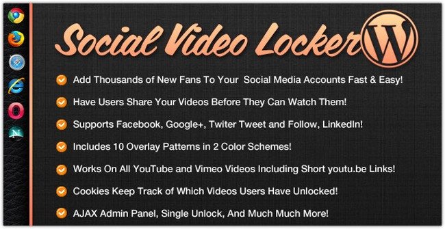Social Video Locker for WordPress