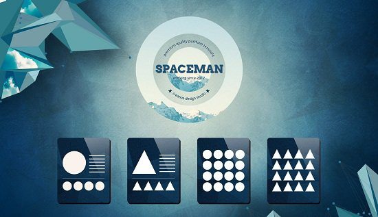 Spaceman - Parallax Design Studio Template