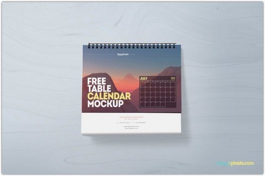 Download 45 Calendar Mockup Templates For New Year Templatefor
