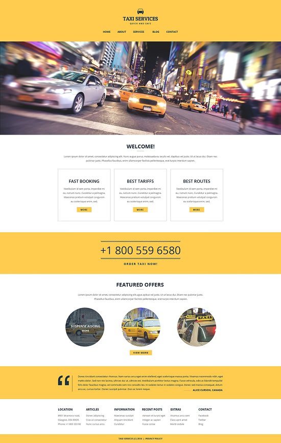 31 Best Taxi Website Templates 2020 Templatefor