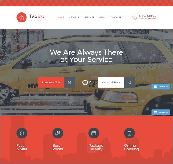 Taxico Website Template