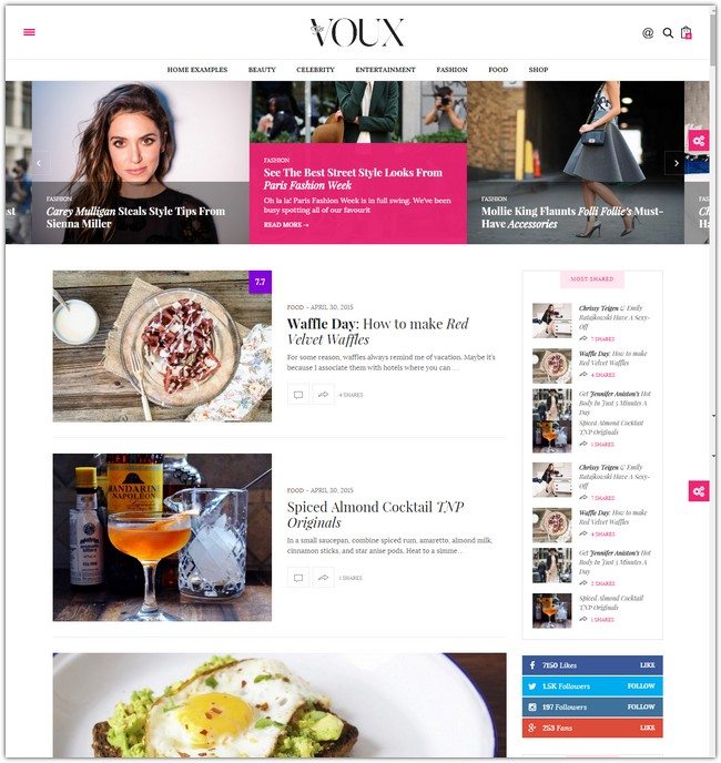 The Voux - A Comprehensive Magazine Theme