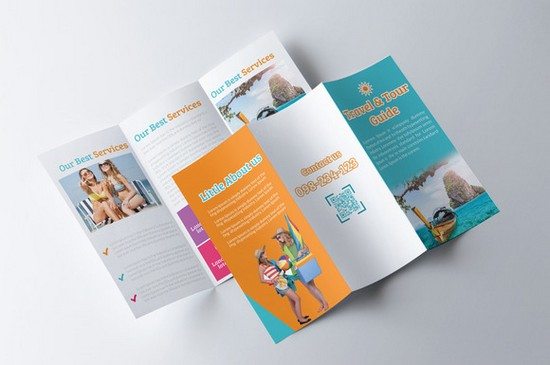 Tour Travel Guide Trifold Brochure