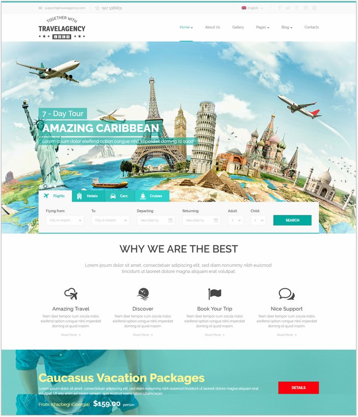 Travel Agency Bootstrap Template