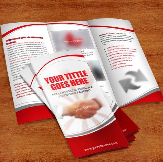 Tri Fold Brochure PSD Template