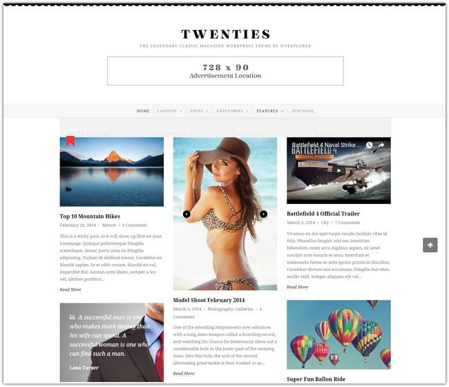 Twenties - Clean, Responsive Blog WordPress Theme