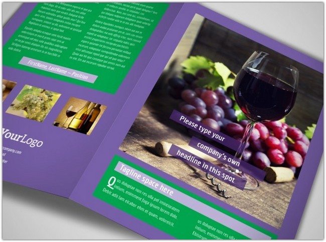 Vineyard & Winery Brochure Template