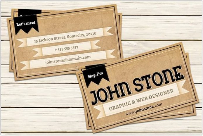 Vintage Business Card Template