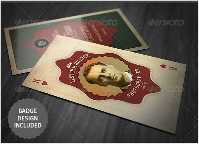Vintage Playing Card - Business Card