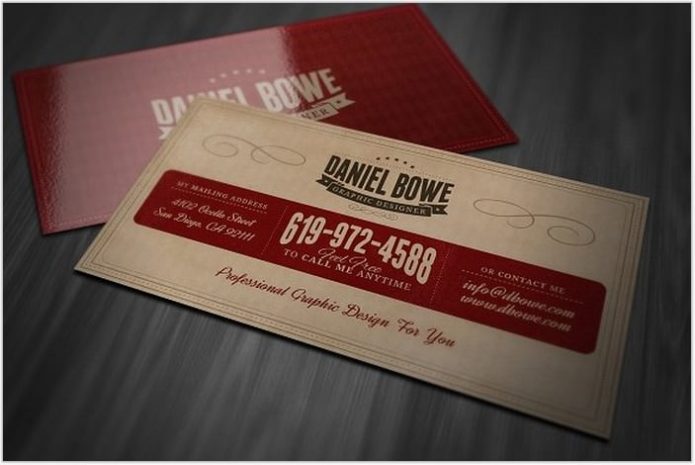 Vintage or Retro Business Card