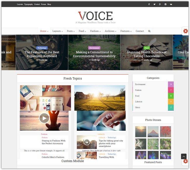 Voice - Clean News Magazine WordPress Theme