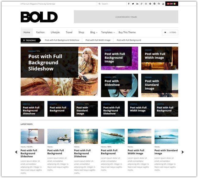 WP Bold WordPress Magazine & Review Theme