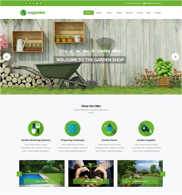 WS Garden - Responsive Gardening HTML Template