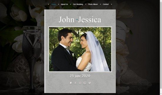 Wedding Album HTML5 FlipBook Template