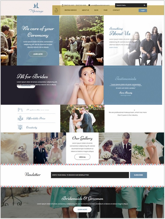 Wedding & Marriage - Wedding WordPress Theme
