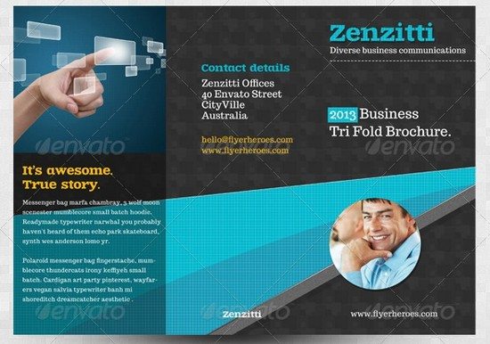 Zenzitti Business Tri-fold brochure