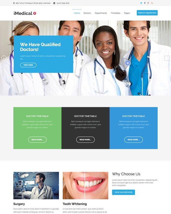 iMedical Premium Medical WordPress Theme