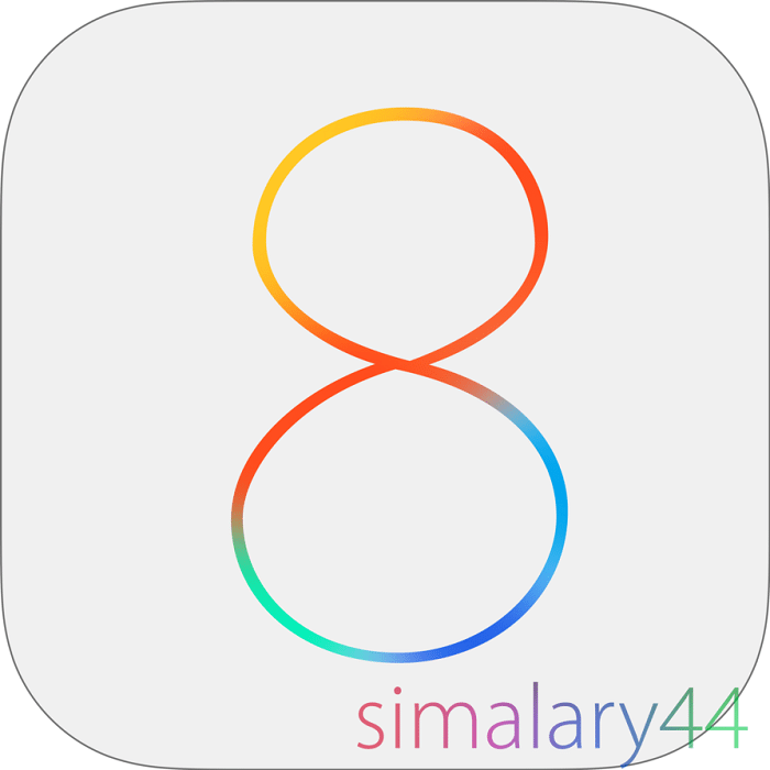 iOS 8 Logo PSD (Official)