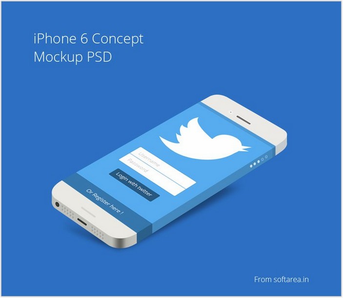 iPhone 6 Concept Mockup PSD