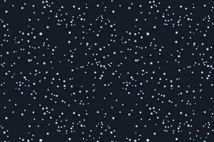A Lot of Stars on Dark Night Sky