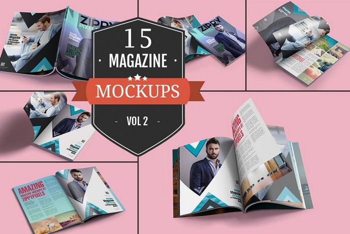 Awesome Magazine PSD Mockups Vol. 2