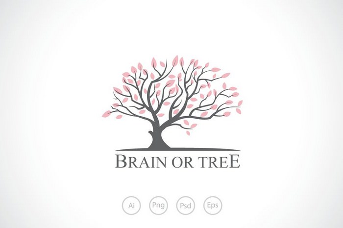 Brain or Tree Logo Template