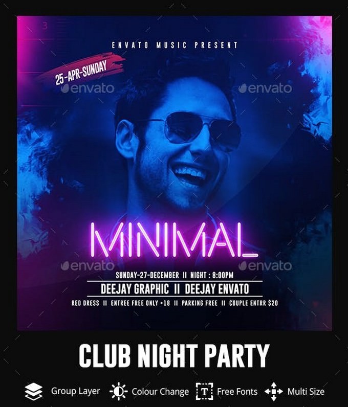 Club Night DJ Flyer