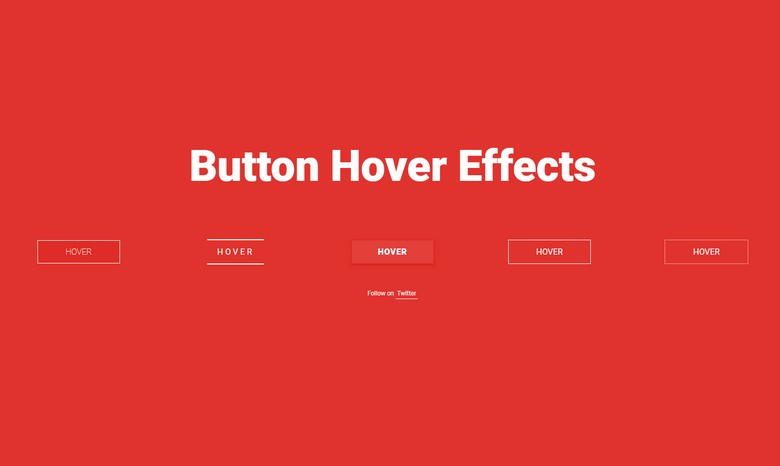 Collection of Button Hover Effects