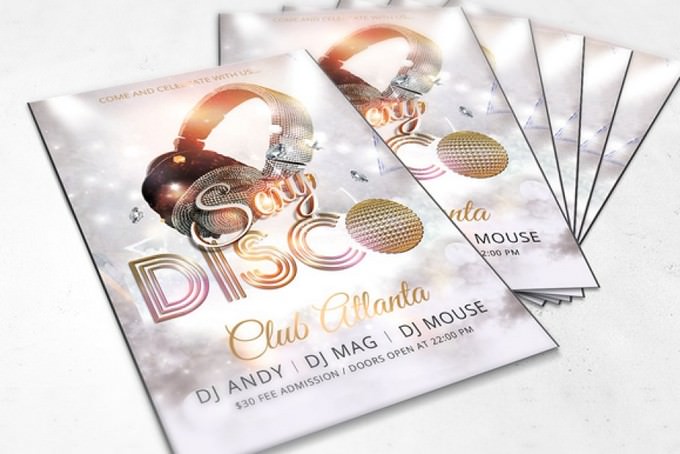 Disco Dance Party Flyer Template