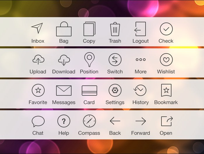 Exploring Some iOS 7 Tab Bar icons