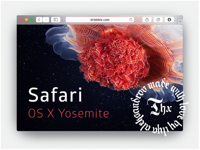 Free .psd Safari Yosemite Browser Mockup