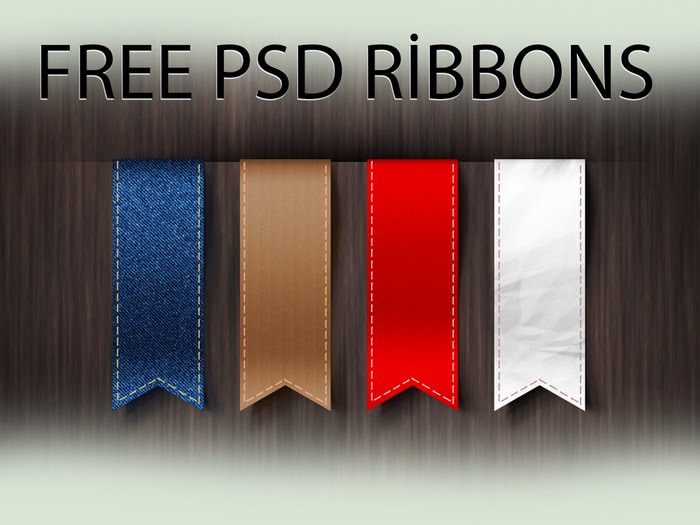 Free Vertical Ribbons Template