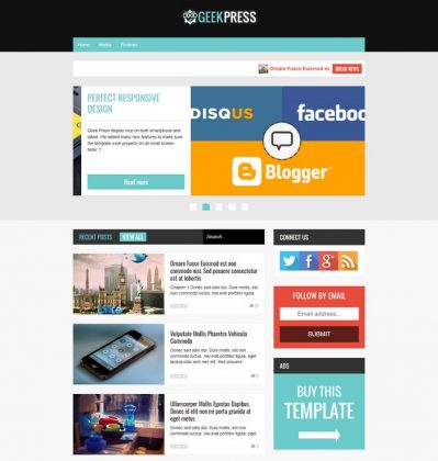 40+ Best Responsive Magazine Blogger Templates 2021 - Templatefor