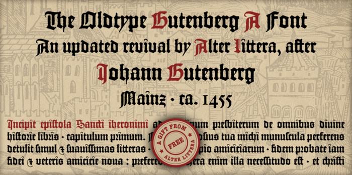 Gutenberg-A Font
