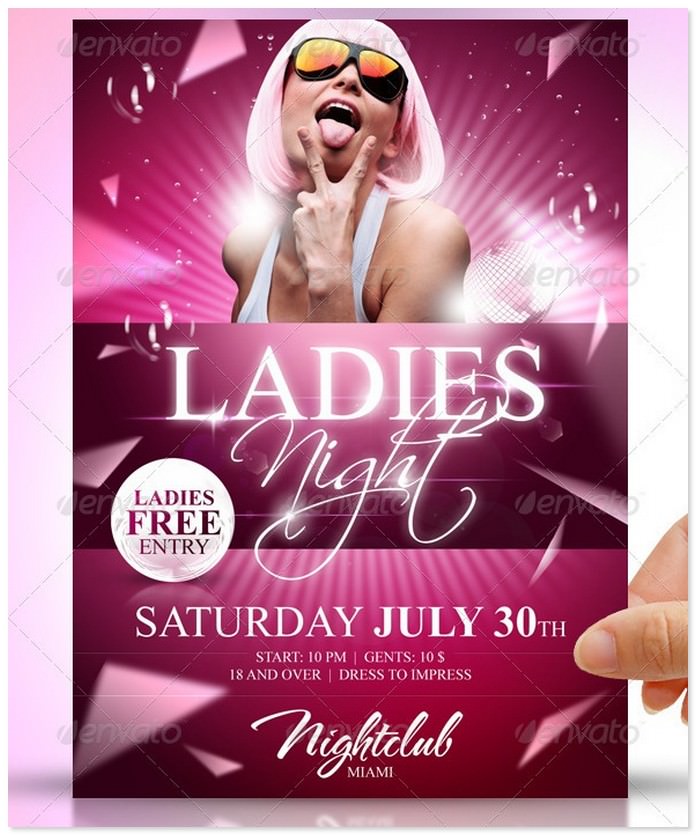 Ladies Night Party Event Flyer
