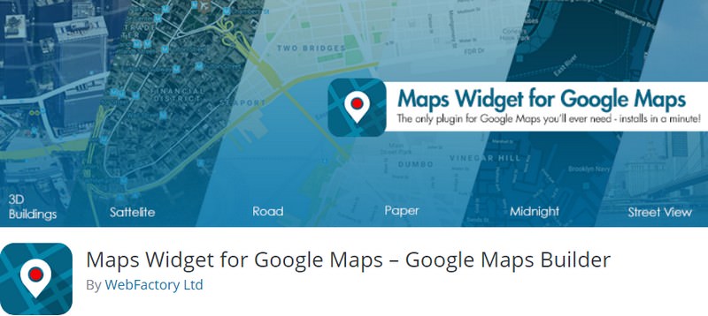 Maps Widget for Google Maps – Google Maps Builder (Free)