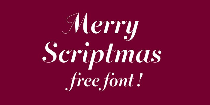Merry scriptmas Font