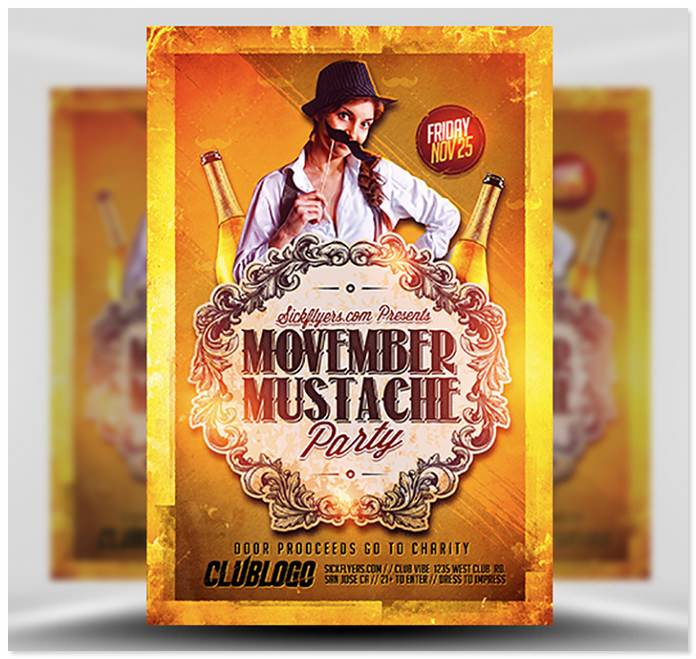 Movember Flyer Template