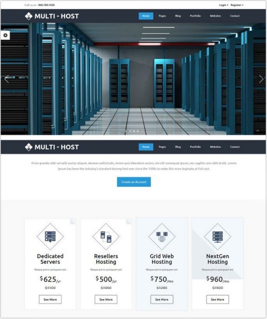 30+ Best Web Hosting HTML Website Templates 2018 - Templatefor