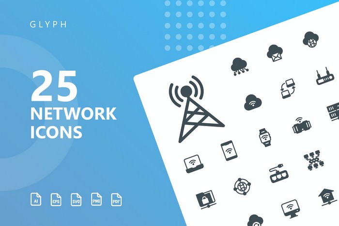Network Glyph Icons