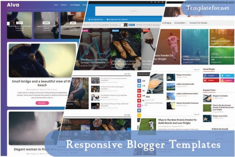 100+ Best Free Responsive Blogger Templates 2023 - Templatefor