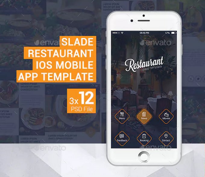 Slade Restaurant iOS Mobile App Template