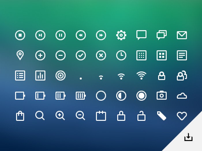 UI icons (PSD)