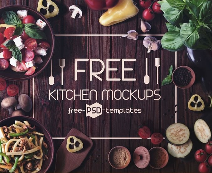 Download 20+ Amazing Kitchen Mockups PSD Templates - Templatefor