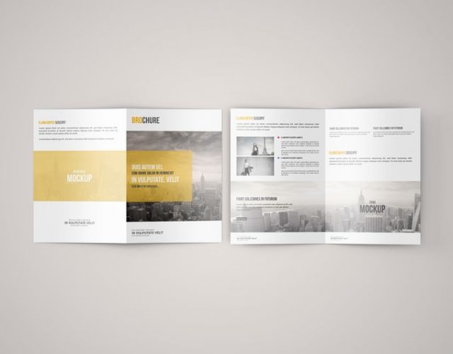 A5 Bi Fold Brochure Mockup - Free