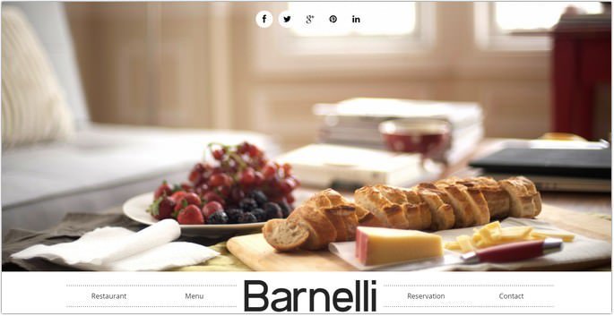 Barnelli - Restaurant HTML5 Responsive Template