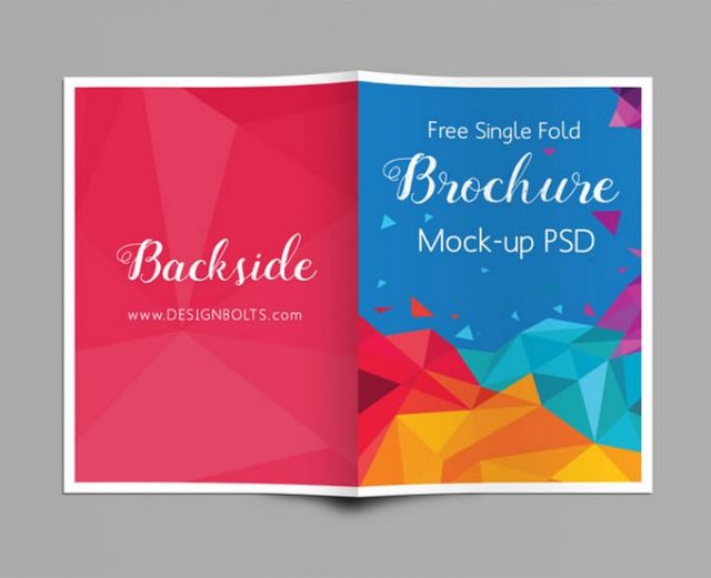 Bi-Fold A4 Brochure Mockup PSD