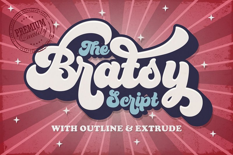 Bratsy - Retro Font